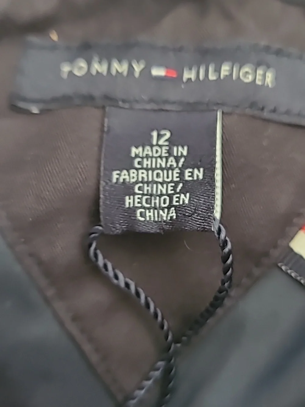 Tommy Hilfiger Navy Blue Boys Winter Vest Size 12. Like New